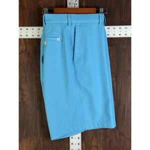 Peter Millar Crown Sport Salem Golf Performance Shorts Caribbean Blue‎ Men's 36